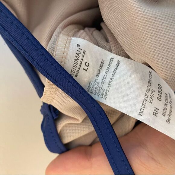 WEISSMAN Elite Dance Costume navy blue sequin Cruel World D13083 LC-large child - Picture 5 of 12